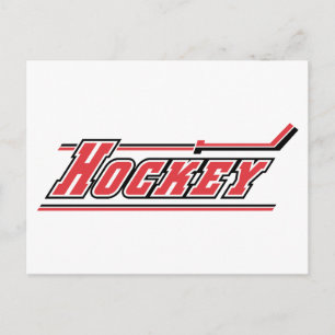 Carte Postale Cadeaux de sports hivernaux de hockey sur glace