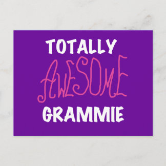 Carte Postale Cadeaux de T-shirts rose Grammie absolument géniau