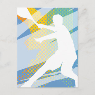 Carte Postale Cadeaux de tennis pour joueurs de tennis et fans d