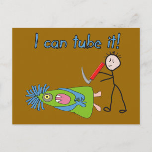 Carte Postale Cadeaux de thérapie respiratoire "Je peux le Tube!