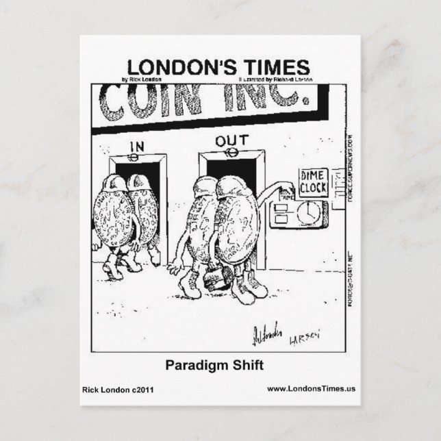 Carte Postale Cadeaux drôles de changement de paradigme Mugs T-s (Devant)