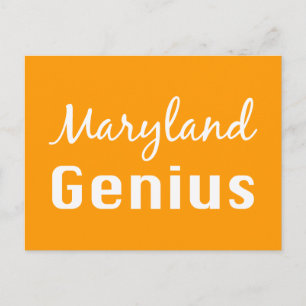 Carte Postale Cadeaux du génie du Maryland
