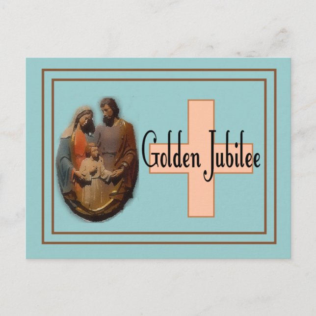 Carte Postale Cadeaux du Jubilé d'or pour les soeurs (Devant)