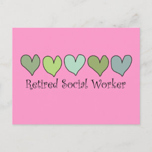 Carte Postale Cadeaux d'un travailleur social à la retraite