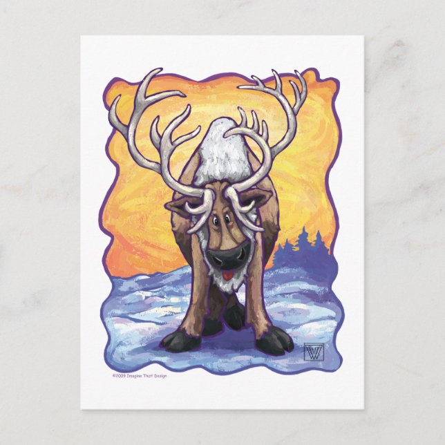 Carte Postale Cadeaux et accessoires de rennes (Devant)