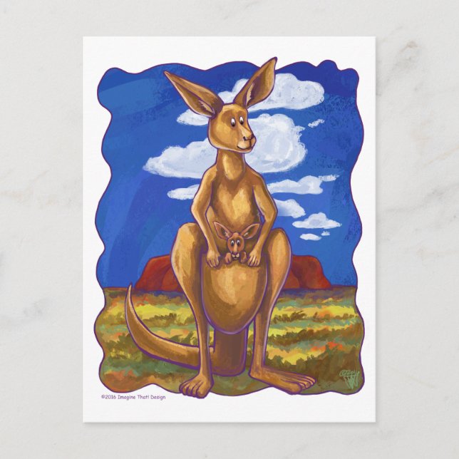 Carte Postale Cadeaux et accessoires Kangaroo (Devant)