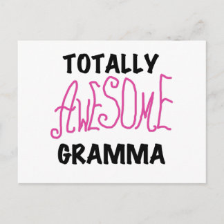 Carte Postale Cadeaux Gramma Rose entièrement génial