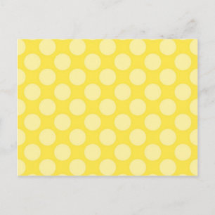 Carte Postale Cadeaux jaunes amusants d'été avec pois jaunes