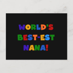 Carte Postale Cadeaux lumineux de couleurs du Meilleur-est Nana