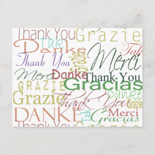 Carte Postale Cadeaux Merci