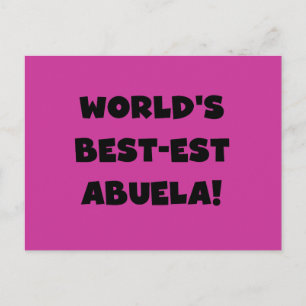 Carte Postale Cadeaux noirs et blancs du Meilleur-est Abuela du