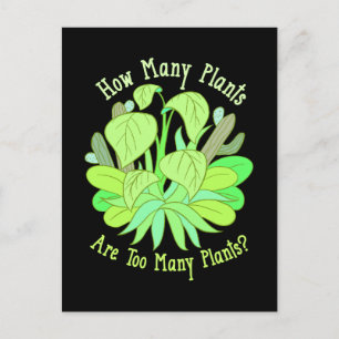 Carte Postale Cadeaux pour amateurs de jardinage et de plantes