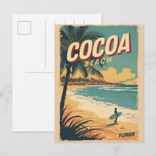 Carte Postale Cadeaux vintage Travel Cocoa Beach Floride westgat