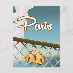 Carte Postale Cadenas d'amour de Paris
