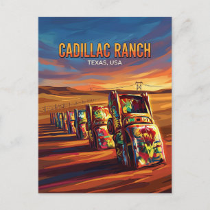 Carte Postale Cadillac Ranch USA