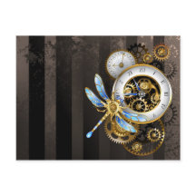 Cadran Steampunk avec libellule