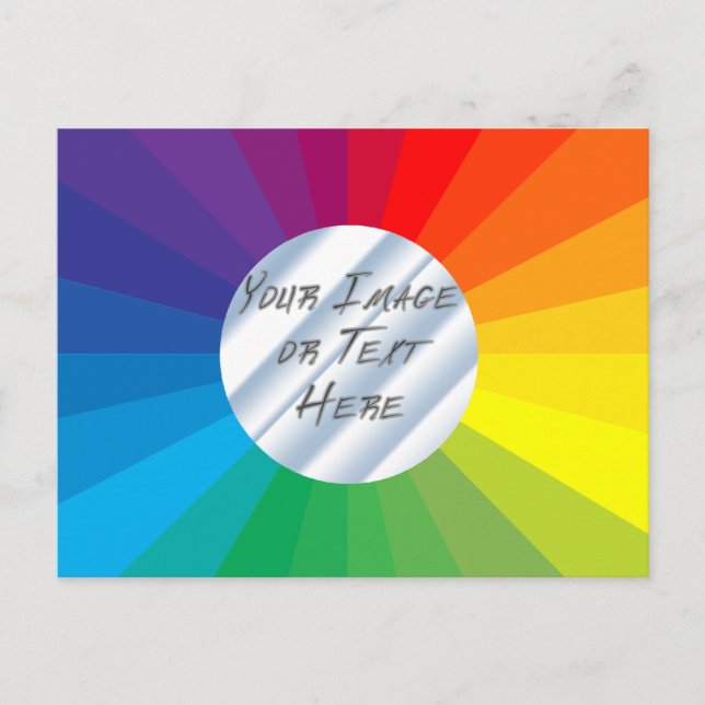 Carte Postale Cadre circulaire personnalisable : Collection de s (Devant)