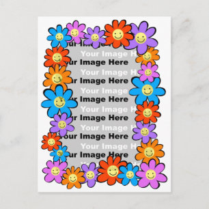 Carte Postale Cadre de fleurs