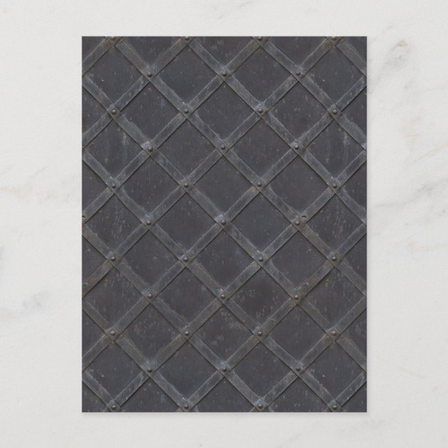 Carte Postale Cadre de treillis métallique Grille Texture (Devant)