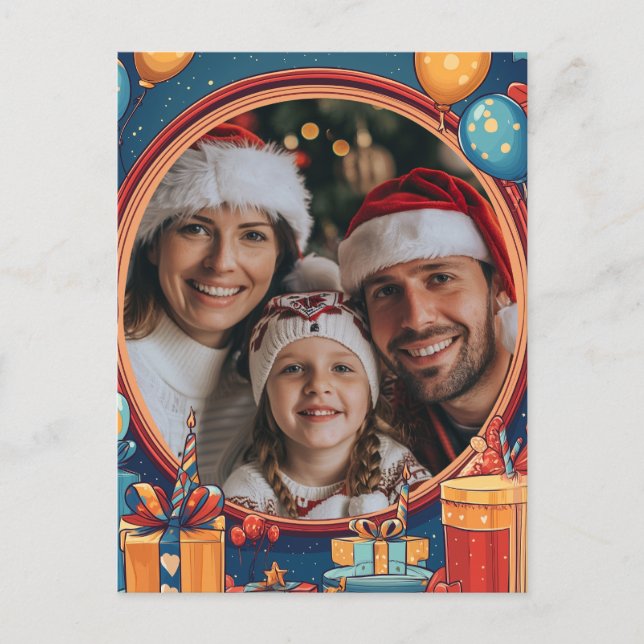 Carte Postale Cadre Joyeux Anniversaire (Devant)