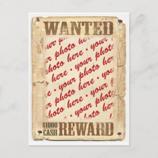 Carte Postale Cadre photo de l'affiche Recherchée