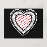 Cadre photo en forme de coeur déchiré