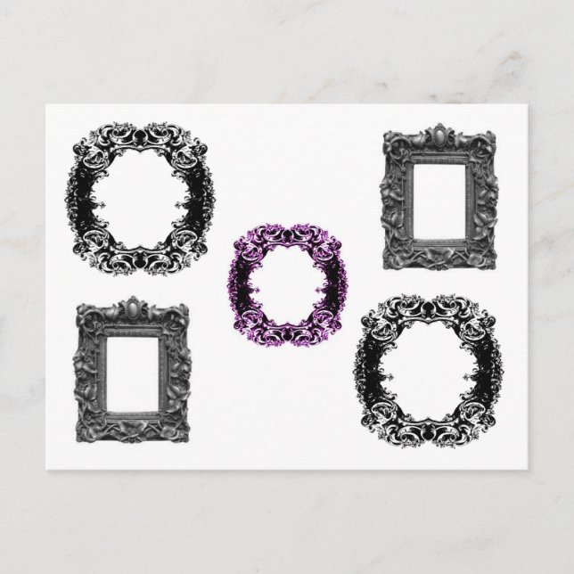 Carte Postale Cadres gothiques (Devant)