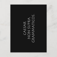 Caesar non supra grammaticos