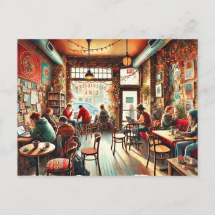 Carte Postale Café à Bucktown, Chicago