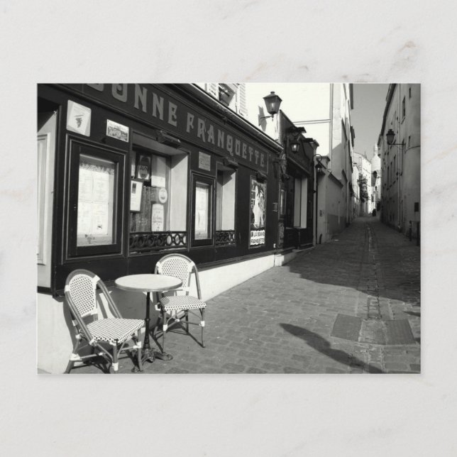 Carte Postale Café à Montmarte (Devant)