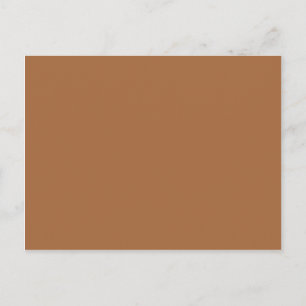 Carte Postale Café Beige Sable Foncé Caramel Brown Couleur seule