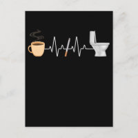 Café Cigarette Toilettes Drôle Fumeur