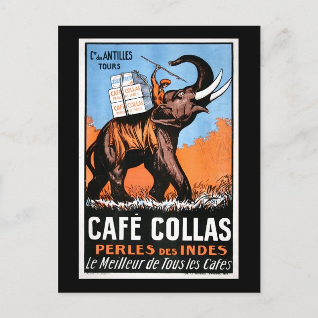 Carte Postale Café Collas (Devant)