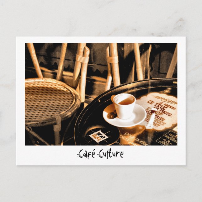 Carte Postale Café Culture (Devant)