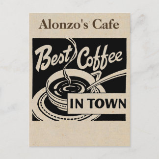 Carte Postale Café customisé - Latte