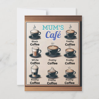 Carte postale Café de maman