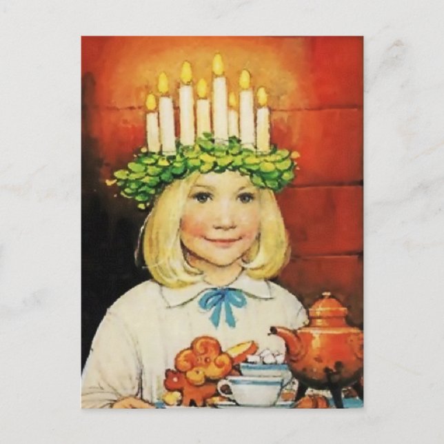 Carte Postale "Café de Noël" de Jenny Nystrom (Devant)