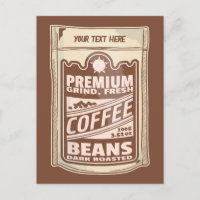 Café de qualité supérieure haricots à l'affiche ca