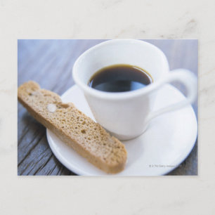 Carte Postale Café et Biscotti