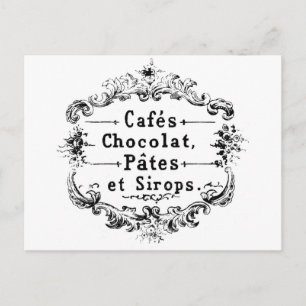 Carte postale - Café français