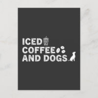 Café glacé et chiens