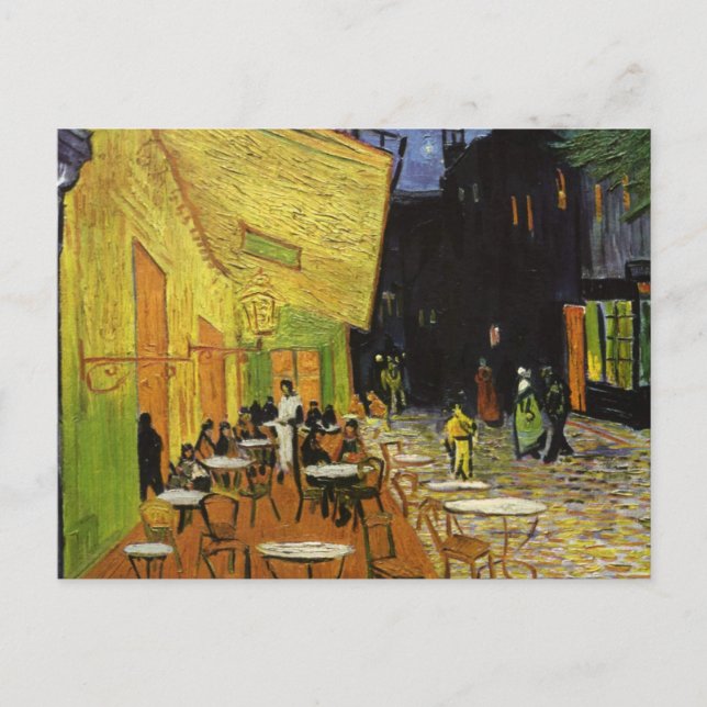 Carte Postale Café nocturne de Van Gogh (Devant)