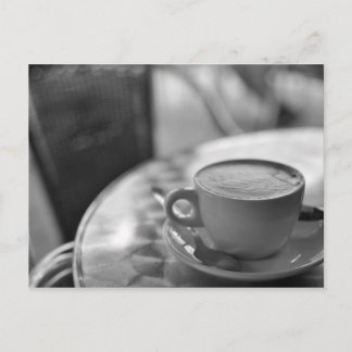 Carte Postale Café noir et blanc