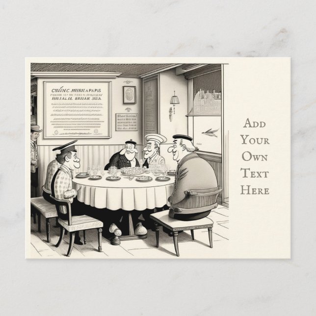 Carte postale Café personnalisée (Devant)