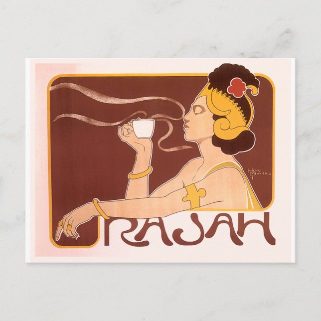 Carte Postale Café Rajah (Devant)