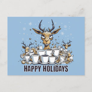 Carte Postale Café Reindeer