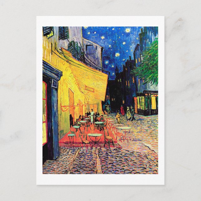 Carte Postale Cafe Terrace at Night, Vincent van Gogh, 1888 (Devant)