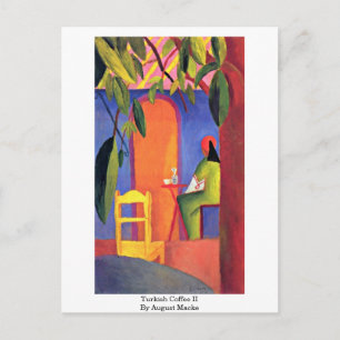 Carte Postale Café Turc (Ii) D'Août Macke