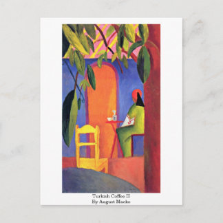 Carte Postale Café Turc (Ii) D'Août Macke