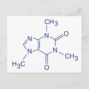 Carte Postale Caféine